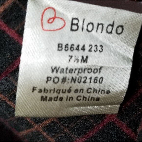 NWOT Blondo Waterproof Leather Booties Ankle Boots Snakeskin Pattern sz 6.5-7 - Picture 11 of 12